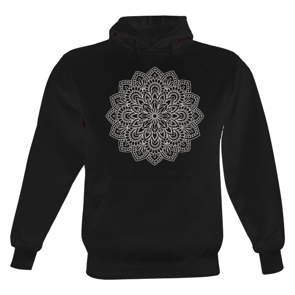 Pánská mikina s kapucí Just Hoods s potiskem Mandala čistoty