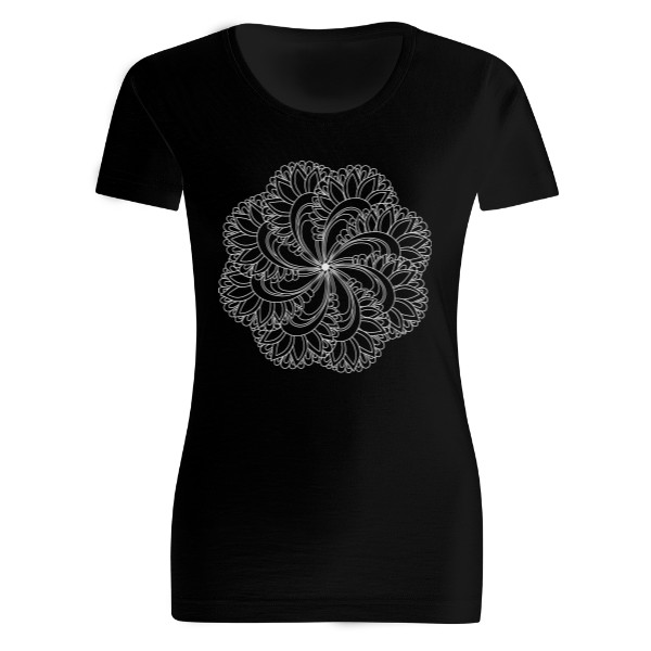Tričko s potiskem Mandala lehkosti